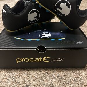 Puma Black and White Soccer Cleats